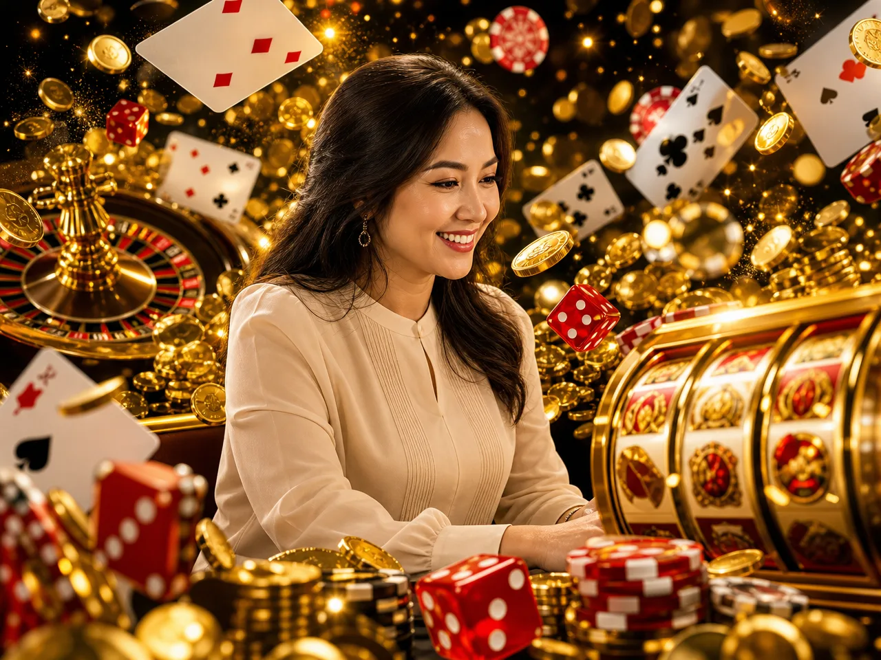 Cyl88: Your Online Casino, Ready When You Are. Explore a full range of casino games and set up your account… – gold slots collage illustration